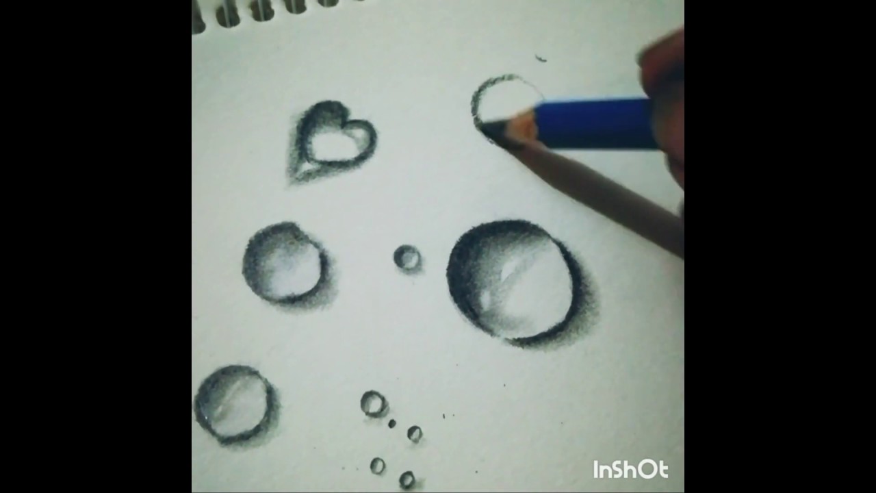 How to draw water drop - YouTube