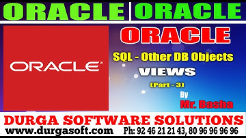 Oracle Tutorial || Oracle|Sql -Other DB Objects-Views  Part - 3 by basha
