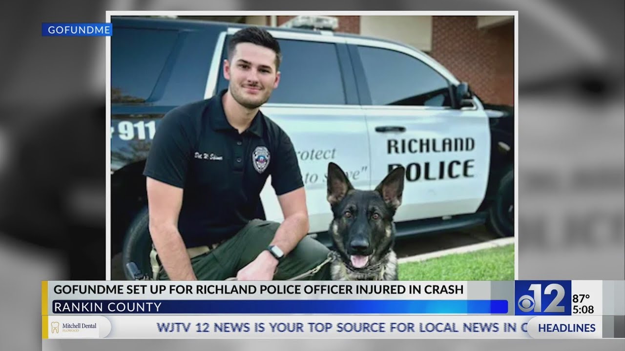GoFundMe set up for Richland police officer injured in crash - YouTube