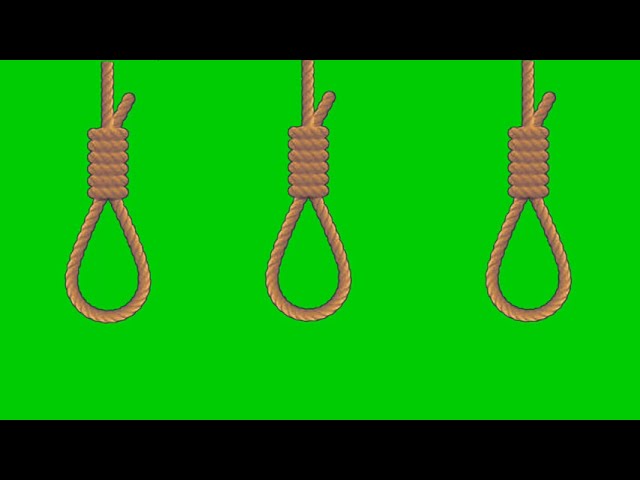 Hang Rope Green Screen Free/Power Lines 