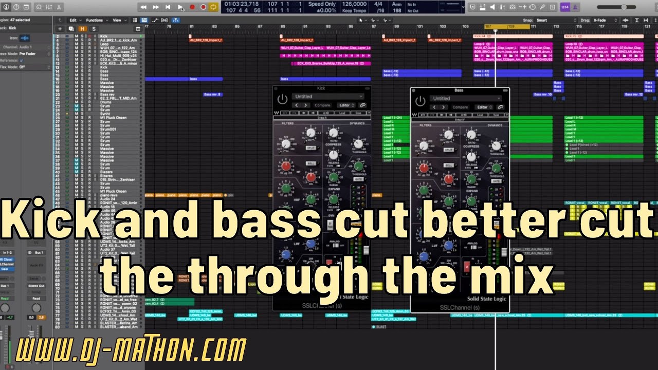 Kick and bass cut better cut the through the mix - YouTube
