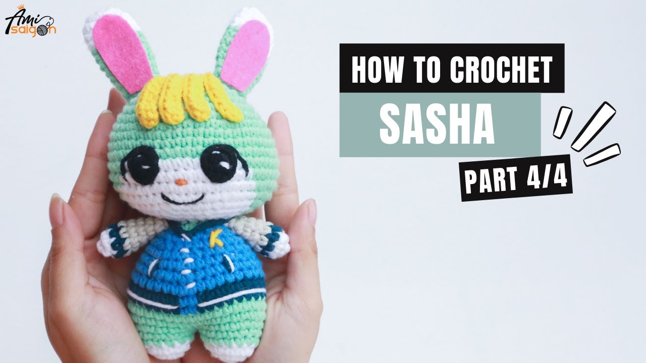 #320 | Sasha Amigurumi Free Pattern (4/4) | How To Crochet Amigurumi Characters | @AmiSaigon