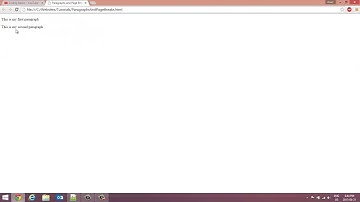 Paragraphs and Page Break - HTML and CSS: Tutorial 4