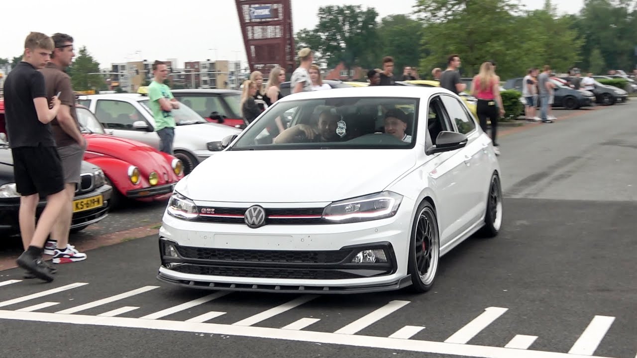 Volkswagen Polo AW GTI with Custom Straight Pipe Exhaust! Revs,  Accelerations, Pops and Bangs! 