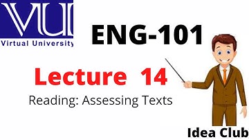 Eng101 lesson 14| Eng101 Lecture14 | Eng101 VU Short lectures | Idea Club | Arsalan Ali