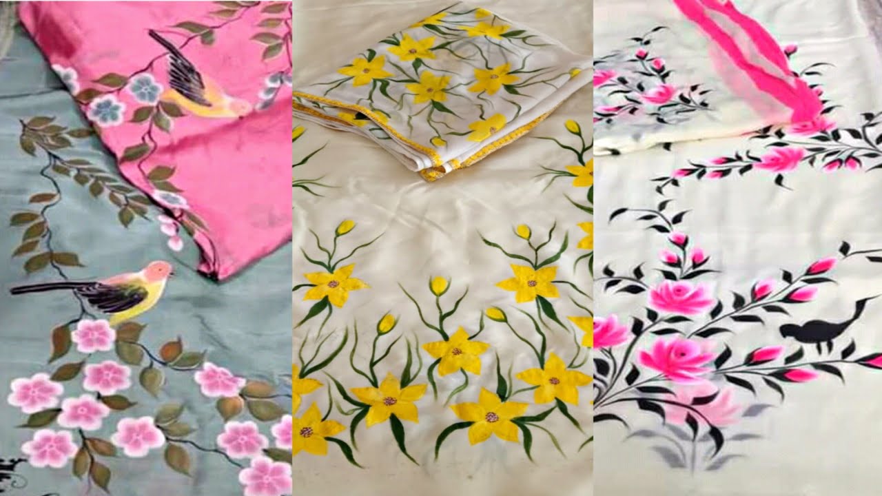 New Hand Painting Suit Designs Collection for Women & Girls Shree Jee