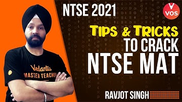 Tips & Tricks To Crack NTSE MAT | Reasoning Tricks | NTSE Exam | NTSE Preparation | Ravjot Singh|VOS