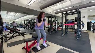 Goblet squat to bench with ramp