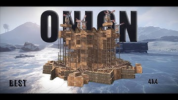 The ONION - 4X4 - Small Group Base  Rust Base Designs 2025 #rustbasedesign #rust
