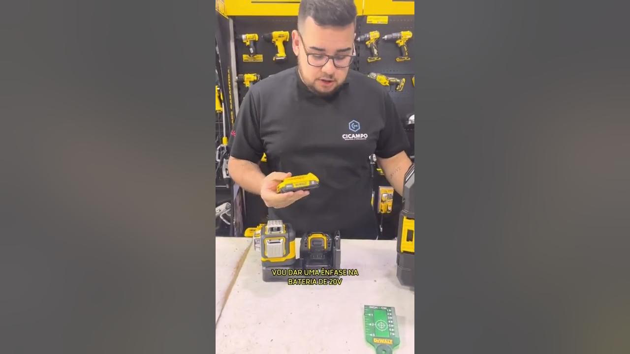 Nivel a Laser a Bateria 12/20V 360 graus 3 Linhas Verde Dewalt DCLE34030GB