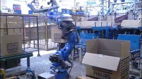 Corrugated Box Handling By Yaskawa Robot