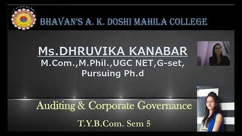 AUDITING, Sem 5, Lecture 1.12, Prof. Dhruvika Kanabar, AKDMC