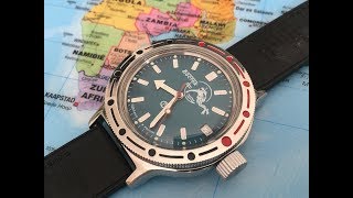 The Best Russian Made Automatic Dive Watch Under $60: Vostok Amphibia 420059 Scuba Dude (Unboxing)