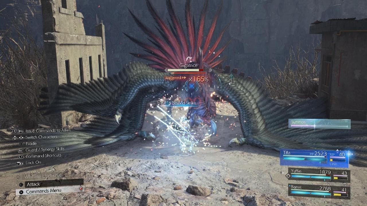 FINAL FANTASY VII REBIRTH gigatrice boss