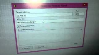 Remote monitoring using LAbVIEW