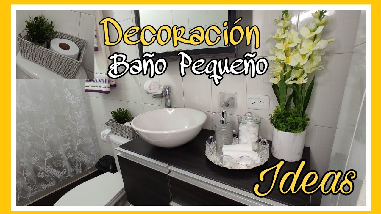 DECORACIÓN BAÑO PEQUEÑO | CASA INFONAVIT? 2021 | IDEAS PARA DECORAR BAÑO  PEQUEÑO VERANO 2021 FÁCIL - YouTube