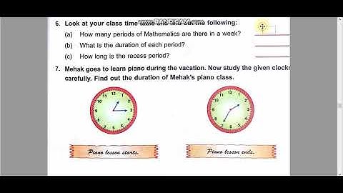 DAV Class 3 Maths Unit -6 Day, Date & Time