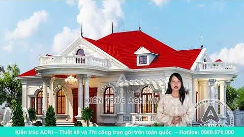 MẪU BIỆT THỰ 1 TẦNG TÂN CỔ ĐIỂN ĐẸP NÔNG THÔN - NHÀ CẤP 4 ĐẸP