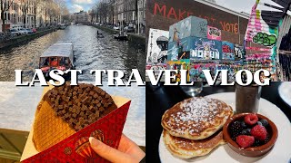 FINAL TRAVEL VLOG: last days in Amsterdam &amp; heading to Maastricht! (Vlogmas Day 24)