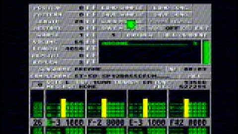Atari 1040 STFM playing a MOD file on ProTracker ST
