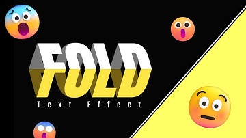 How to Create Folded Text Effect in Canva | Easy Typography Tutorial !