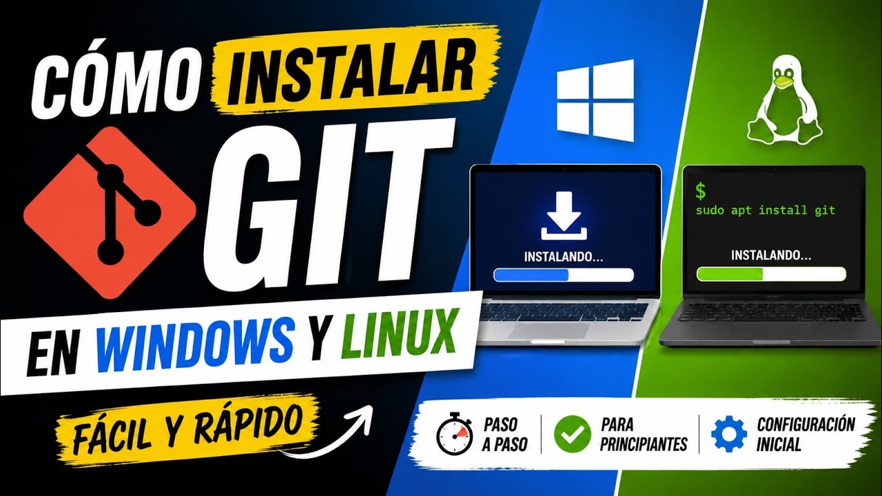 Cómo Instalar Git en Windows y Linux Fácil y Rápido - YouTube
