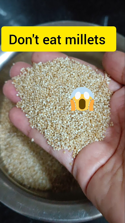 Do not 🚫 eat millets #shortsfeed
