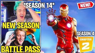 Streamers *FIRST TIME* Reacting to *NEW* Fortnite Chapter 2 - Season 4 (SEASON 14)!!