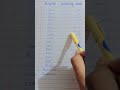 English Vocabulary Words for Beginners | Easy Daily English#shortvideo