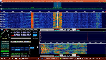 AWR Wavescan on WWCR 4840 Khz Shortwave on Afedri SDR