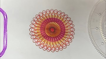 Spirograph Ruler Beautiful Design | Geometric ASMR Satisfying video #spirograph #asmr