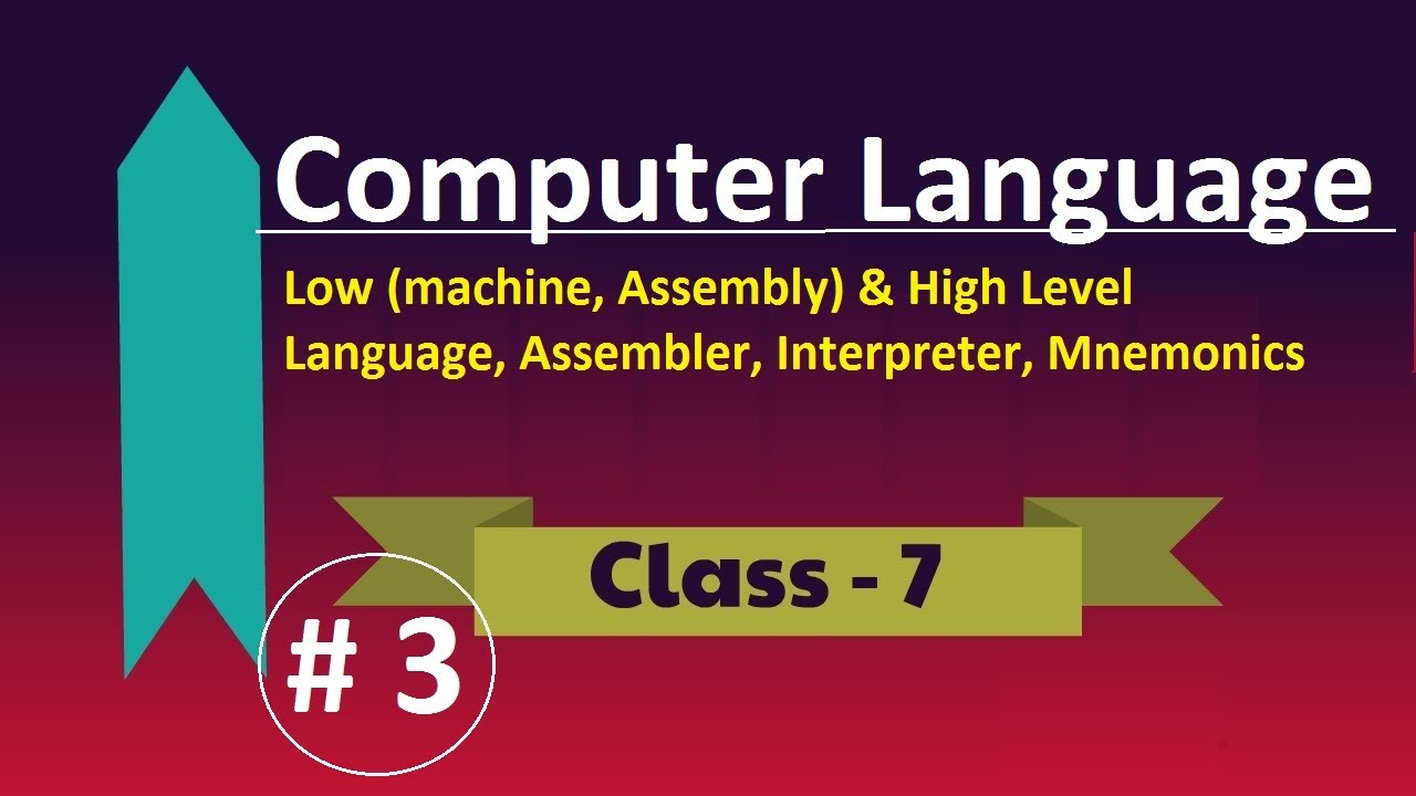 Computer Language, Low and High Level Language, Class 7 || episode #3 ...