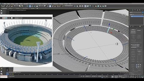 3DsMax Tutorials, Learn 3D Modeling & Texturing a Stadium from Scratch in 3dsmax (Part 2)