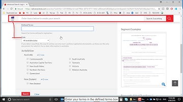 Lexis Advance: Mastering Legislation Advanced Search for Definitions