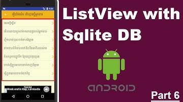 ListView with Sqlite Database in Android