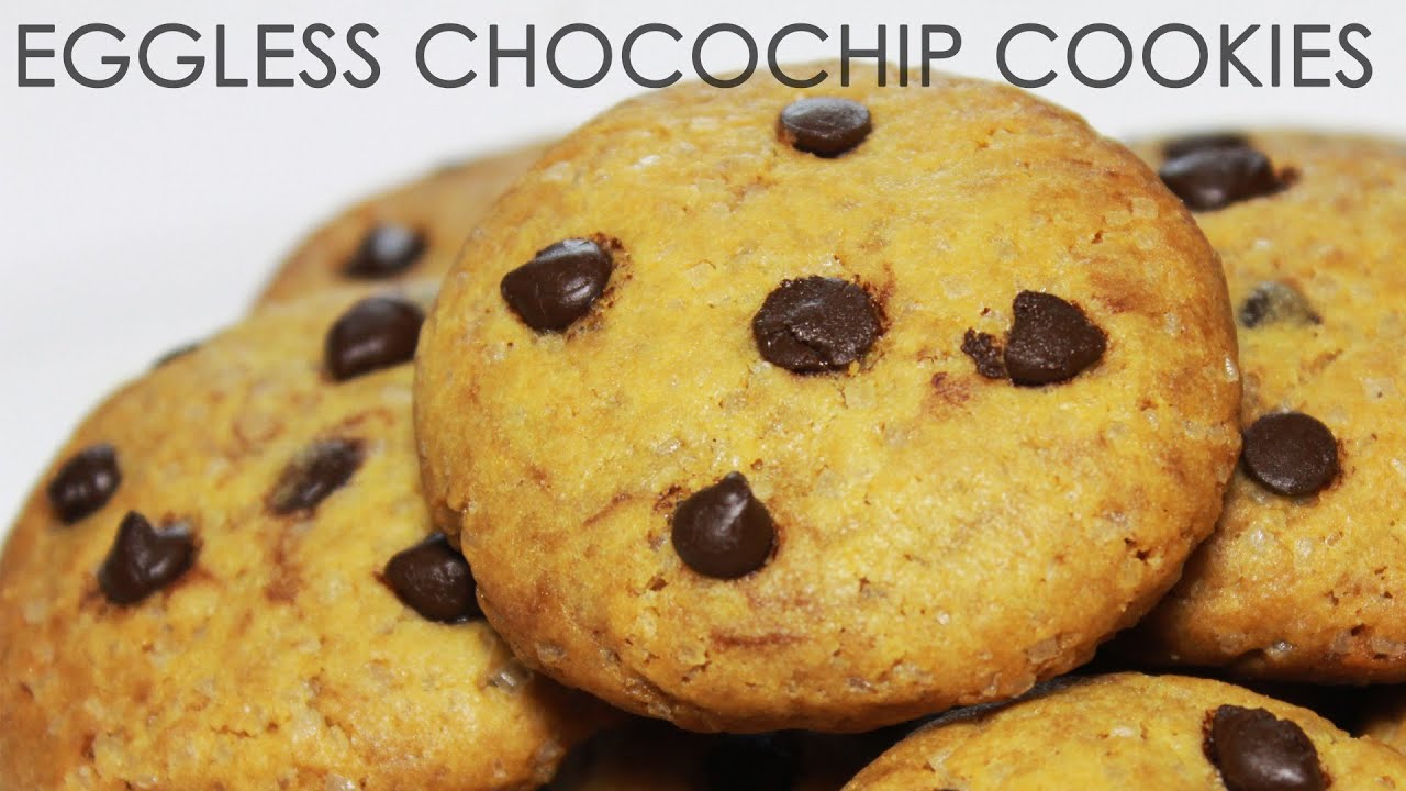 Eggless Chocochip Cookies | Easy & Chewy Chocolate Cookies Recipe | Kanak