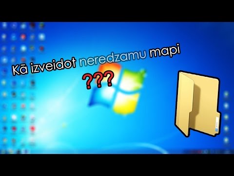 Video: Kā Izveidot Neredzamu Mapi