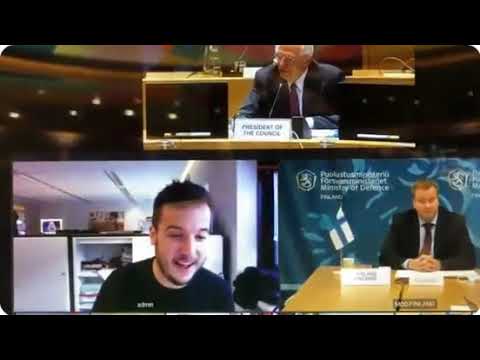 Βίντεο: Ολλανδός δημοσιογράφος παραβίασε βιντεοδιάσκεψη υπουργών Άμυνας της ΕΕ