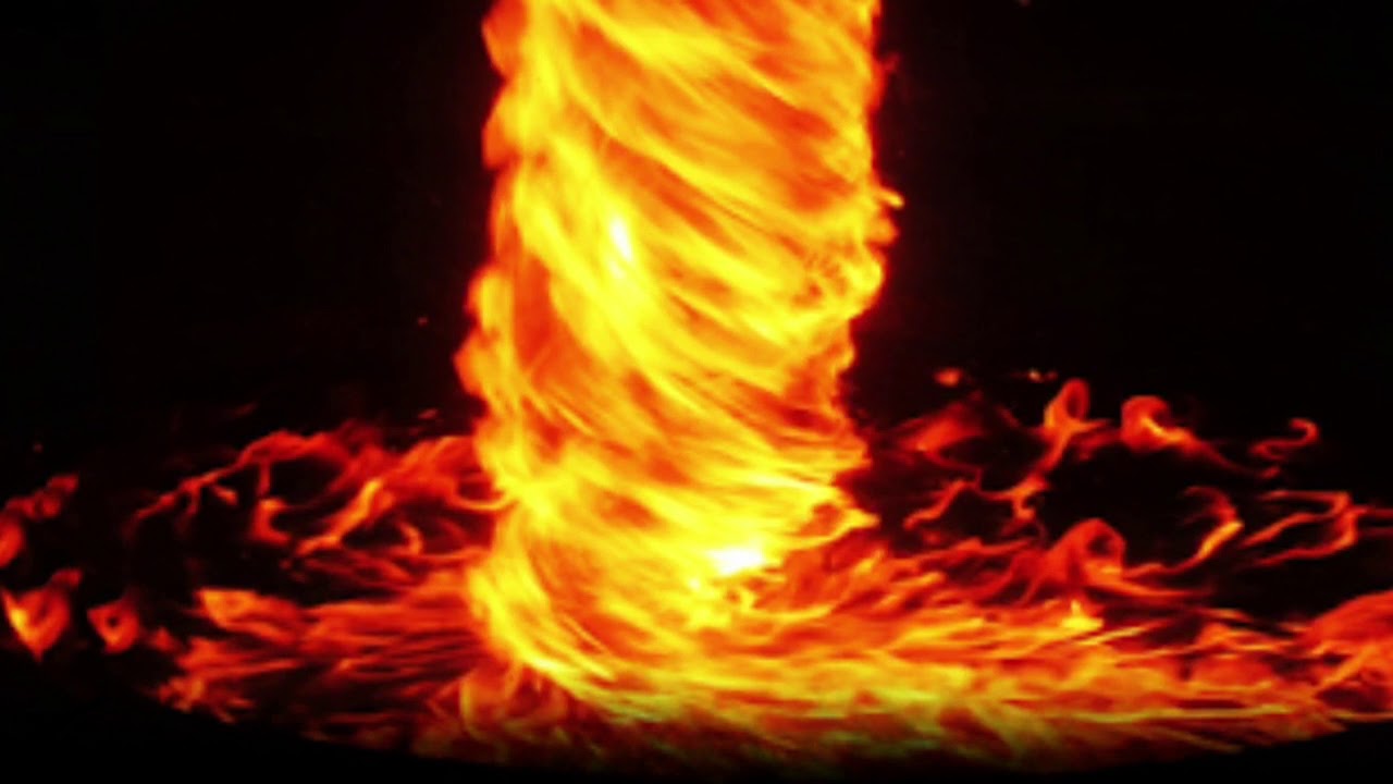 Flaming vortex - YouTube