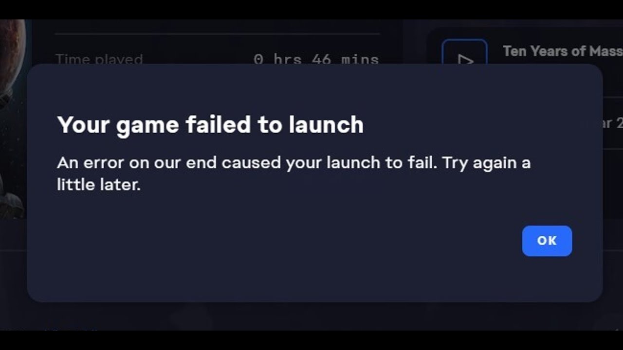 Fix EA App Error Your Game Failed To Launch An Error On Our End Caused Your Launch To Fail Updated