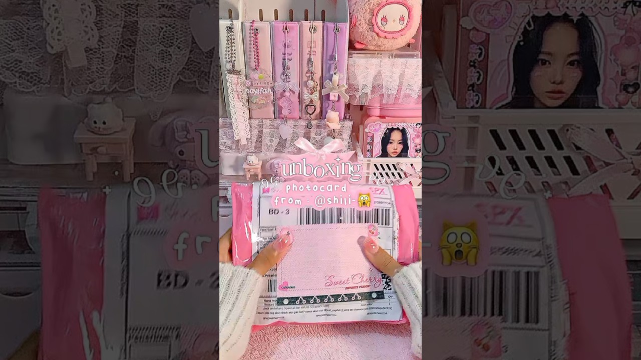 ◌Ⳋ𝅄 Unboxing pc hanni dari ce @lovlii_2 `thenks qyu😏💪🏻#unboxing#photocard#hanninewjeans#fypp