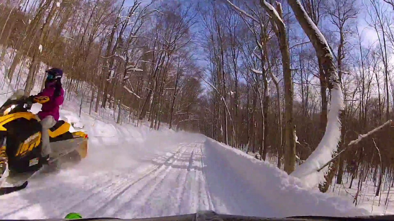 Snowmobile Indian Lake NY Cedar River Road YouTube
