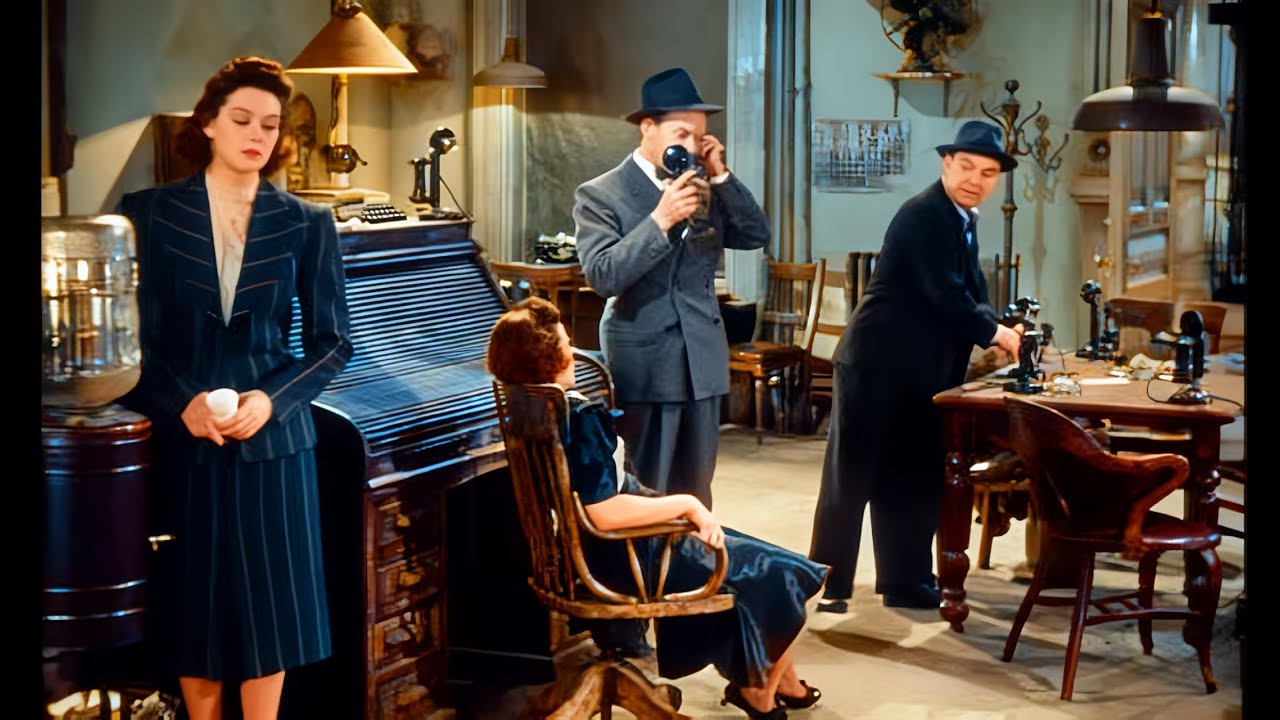 Adapted from the Broadway Play The Front Page | 1940s Classic Hollywood Comedy | Full Movie