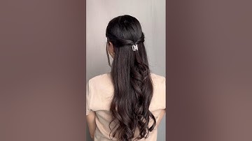 Cute easy hairstyles for medium, long hair 😍✨ #hairstyles #hair #shorts #explorepage #hairtok