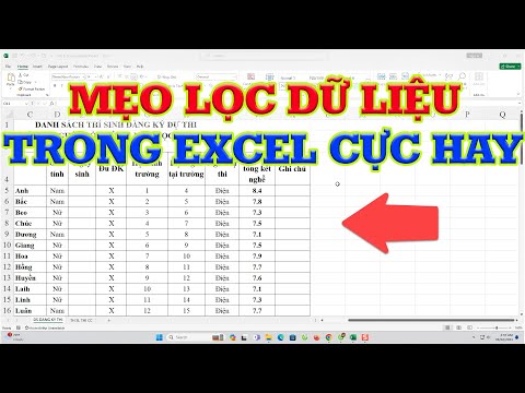 Tuyệt chiêu lọc dữ liệu trong Excel cực hay 2023 Mới