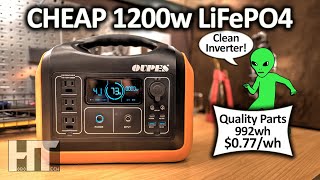 $765 OUPES 1200w LiFePO4 Solar Generator Power Station Review