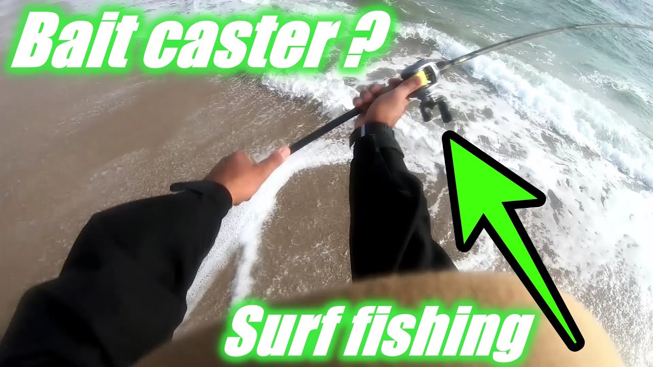 Surf Casting with a Bait casting Reel Is it possible ? Shocking results!  LongIsland Beach NewJersey 