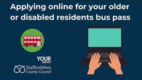 How to apply for your older person and disabled bus pass