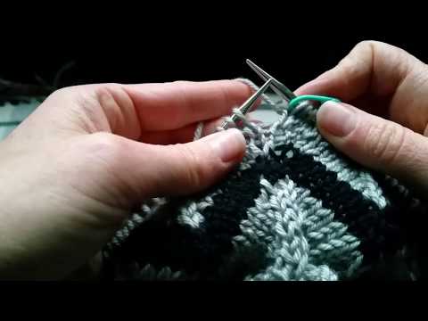 TUTORIAL - How to hide color changes when knitting chevron in the round