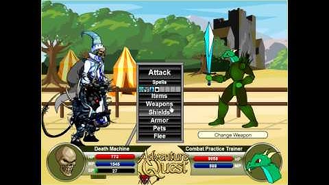 Adventure Quest Epic Damage in Wizard Robes